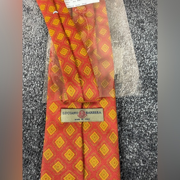 Luciano Barbera wool and silk tie NEW - Picture 4 of 4